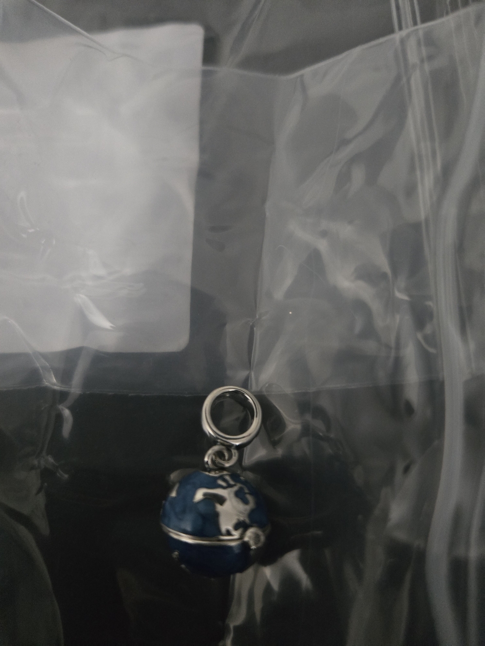 Blue Globe Charm Pendant for Women